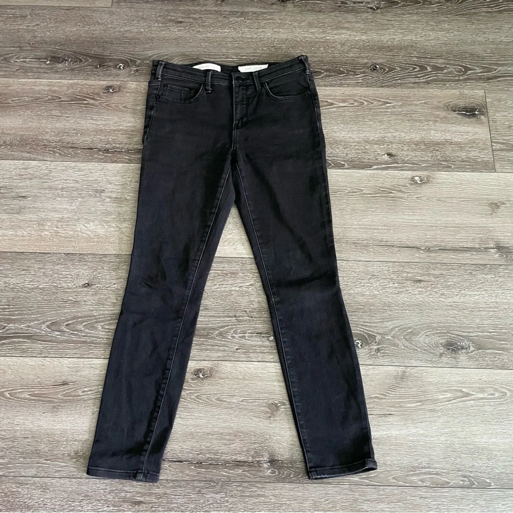 Anthropologie Pilcro and The Letterpress Serif Jeans Size 30 Color Washed Black